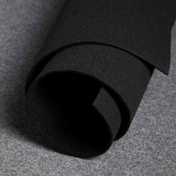 Vilt 100 cm / 4 mm dik – zwart,  image number 2