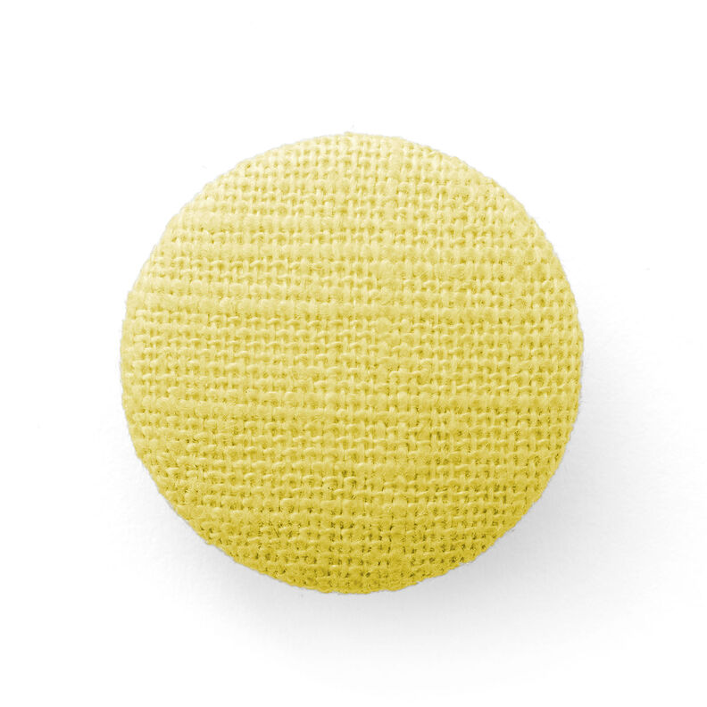 Beklede knoop, linnen medium – lichtgeel,  image number 1