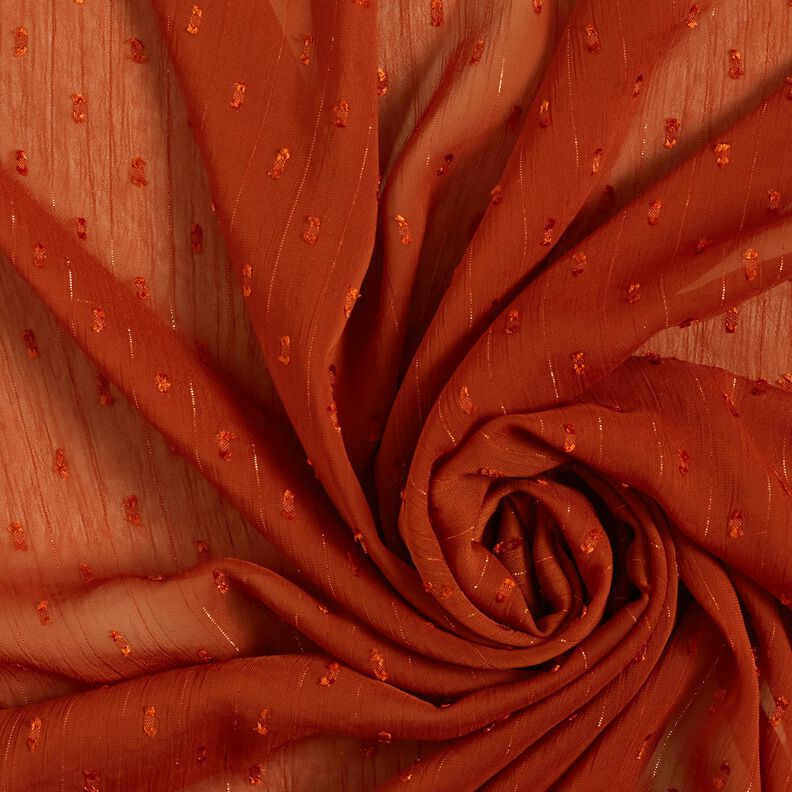 Chiffon dobby metallic krijtstreep – brons/zilver metallic,  image number 3
