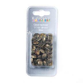 Bekledingsnietjes [ 17 mm | 50 Stk.] - oudoud goud metalen, 