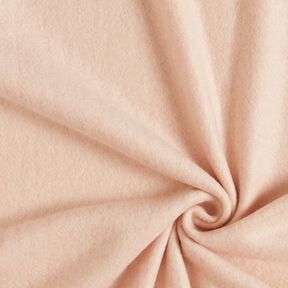 Fleecestof mohairmix effen – roos, 