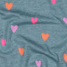 Katoenjersey Neonharten | by Poppy – duifblauw/neon oranje,  thumbnail number 2