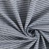 Katoenen stof linnenlook smalle strepen – wit/marineblauw,  thumbnail number 3