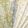 Decostof Half panama Gedroogde bloemen – lichtbeige,  thumbnail number 5