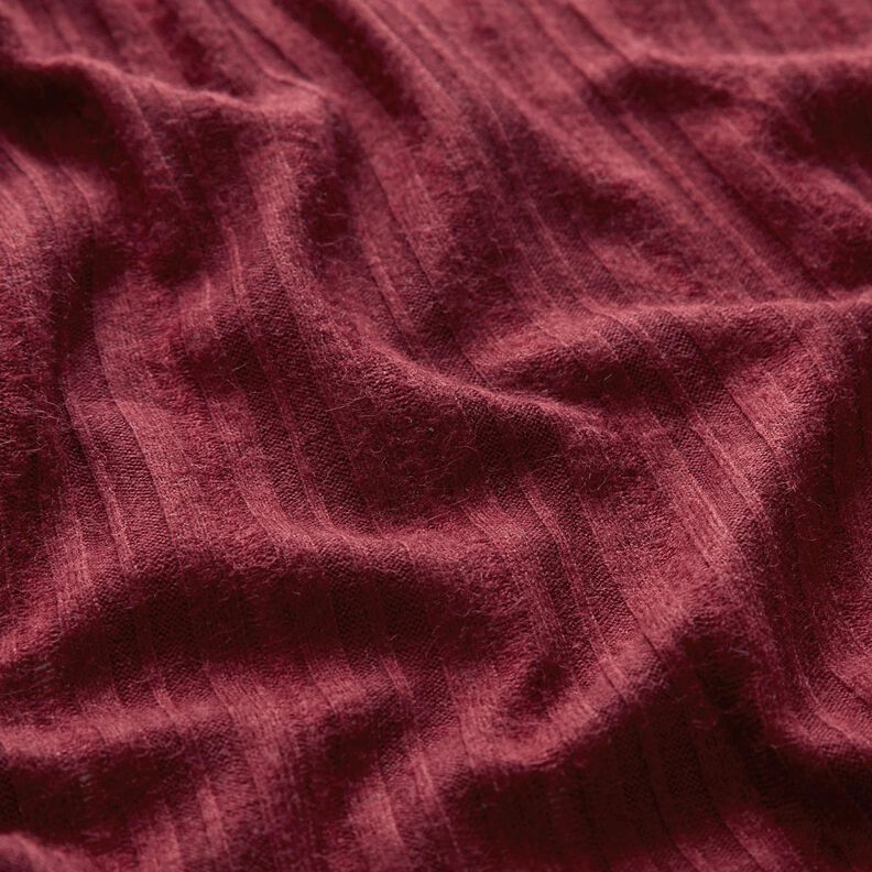 Tricot effen – bordeauxrood,  image number 2