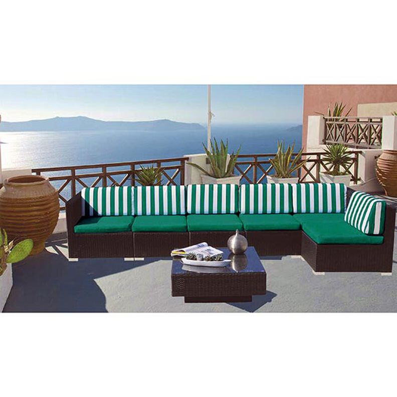 Luifelstof strepen Toldo – wit/groen,  image number 5