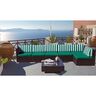 Luifelstof strepen Toldo – wit/groen,  thumbnail number 5