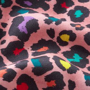Sweatshirt geruwd Kleurrijk luipaardpatroon – roze, 