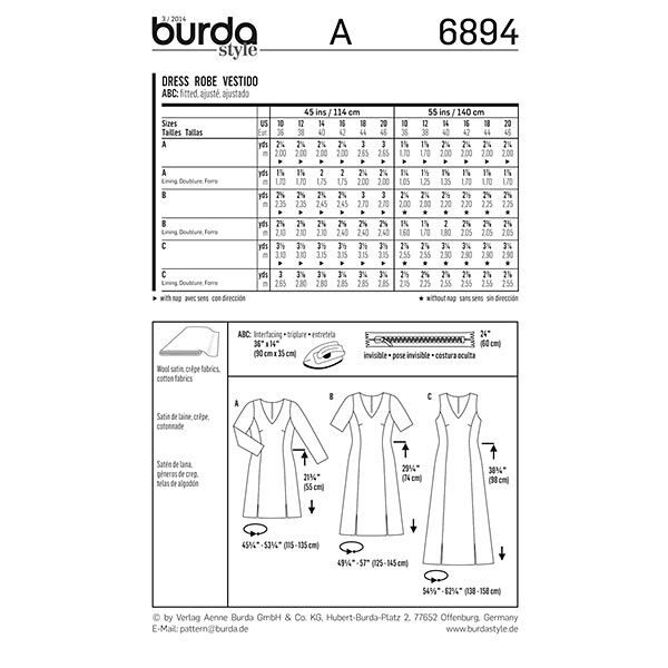 Jurk, Burda 6894,  image number 4