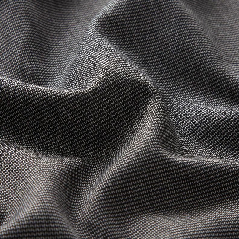 Broekstof stretch zigzag – zilvergrijs/zwart,  image number 2