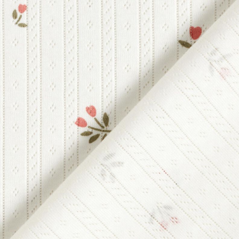 Ajour Katoenjersey Tulpen – ivoor, image number 4
