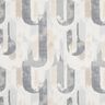 Decostof Half panama artistieke bogen – lichtbeige/grijs,  thumbnail number 1
