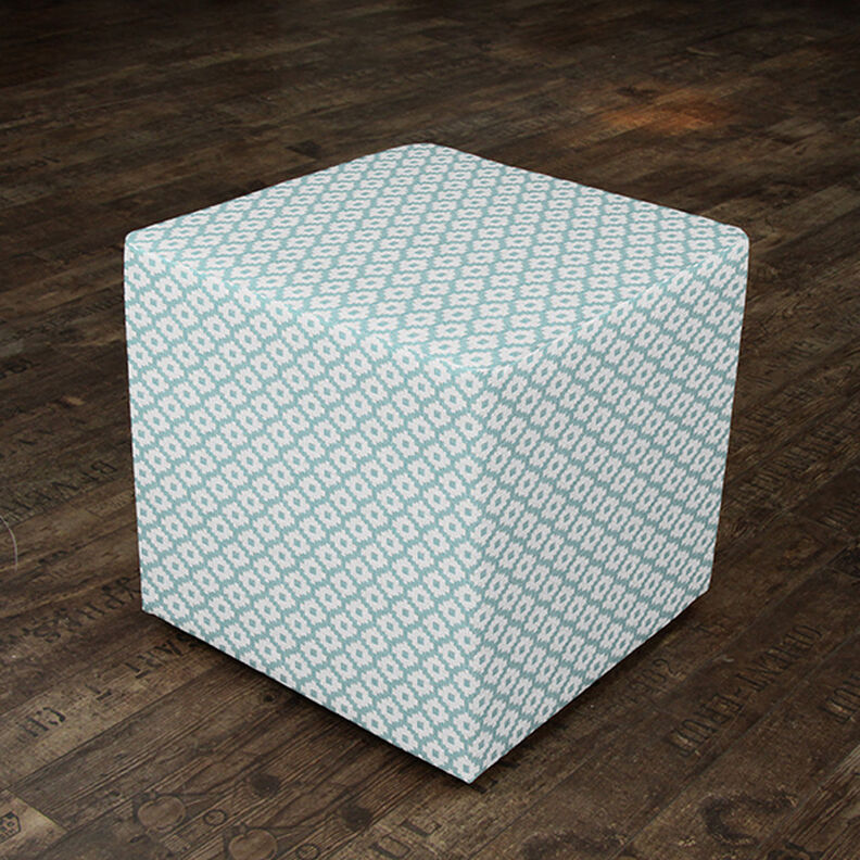 Outdoorstof jacquard Ruiten – mint,  image number 8