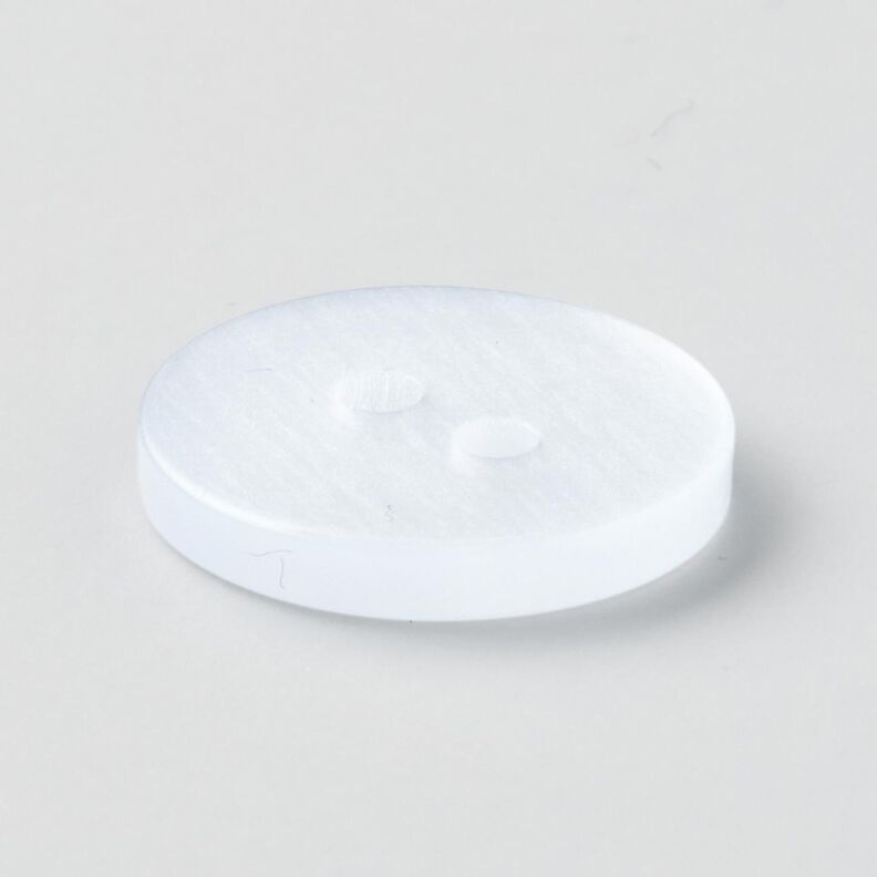 2-gats knoop glanzend [Ø 15 mm] – wit,  image number 3