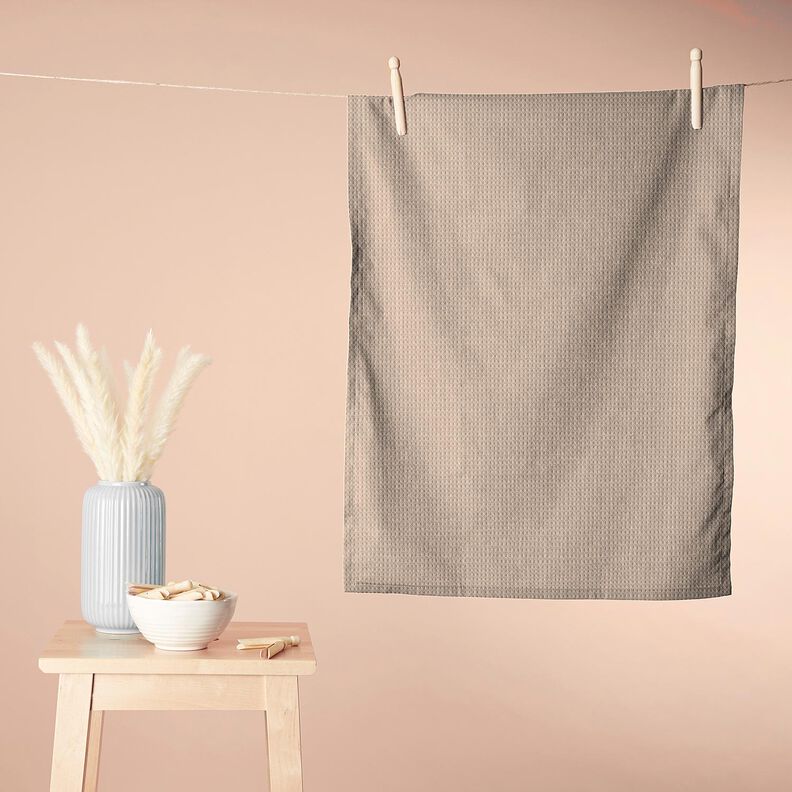Badstof/Wafelpiqué Effen – licht taupe, image number 7
