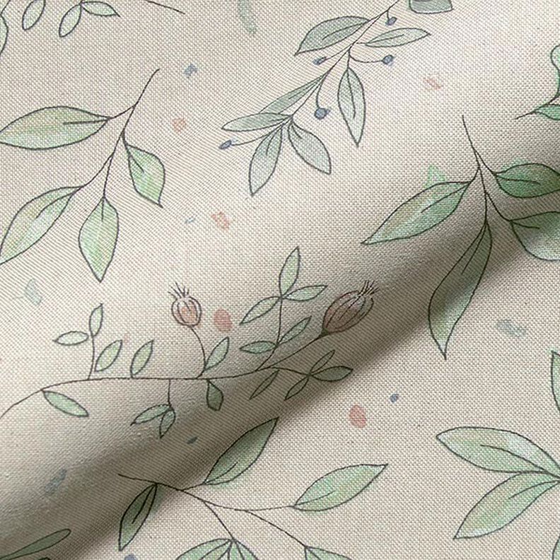 Decostof half panama delicate twijgen – natuur, image number 2