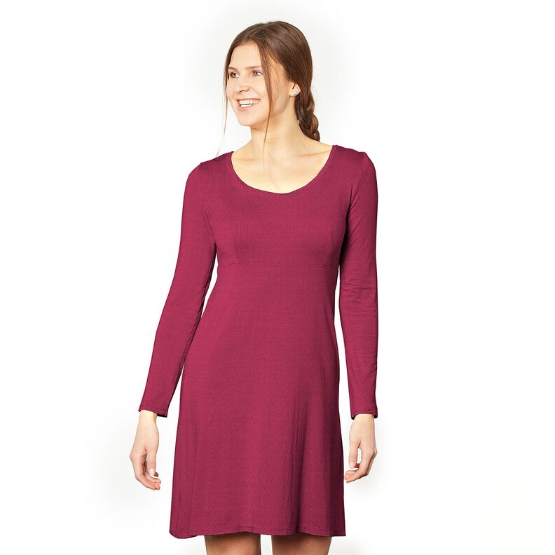 Katoenjersey medium effen – purper,  image number 4