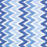 Gecoate katoen Ikatprint – blauw/wit,  thumbnail number 1