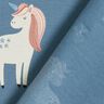 Katoenjersey lieve glittereenhoorns – blauwgrijs,  thumbnail number 5