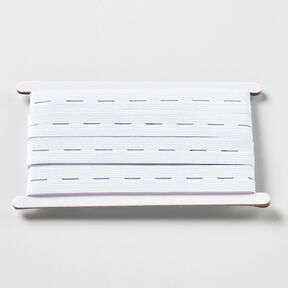 Knoopsgat-elastiek [3 m | 20 mm] – wit, 