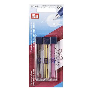 Vervangende stiften voor potlood [ Ø 0,9mm ] | Prym – kleurenmix, 