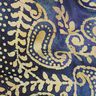 Fijne katoenen batist Batik-paisley – oceaanblauw/zand,  thumbnail number 2