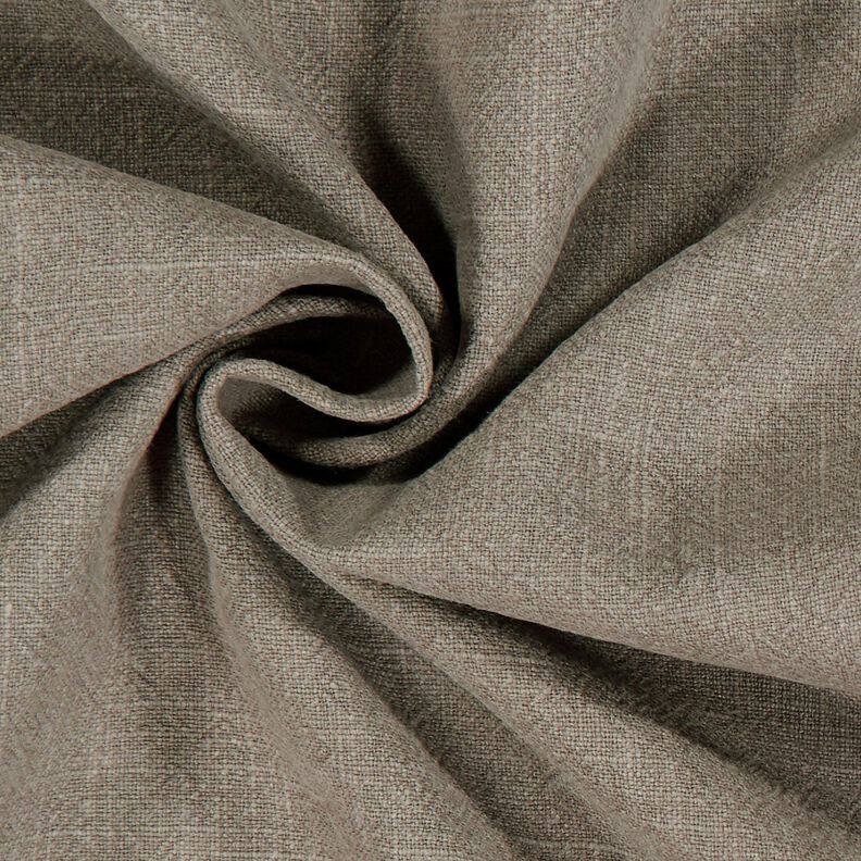 Ramie Linnen stof stone washed, zware kwaliteit – donkertaupe, image number 2