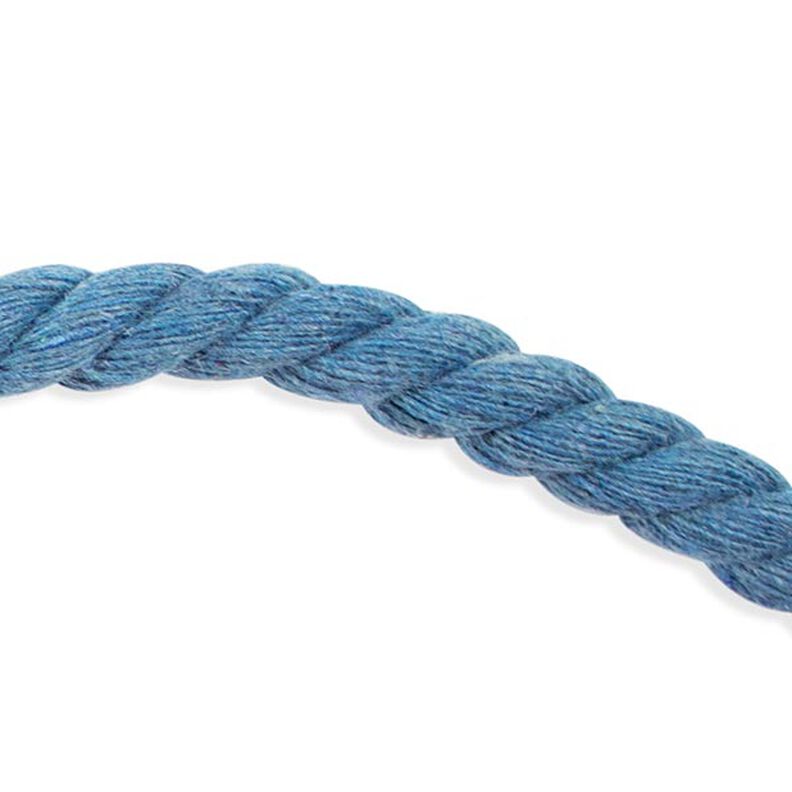 Katoenen koord [ Ø 8 mm ] – duifblauw,  image number 1