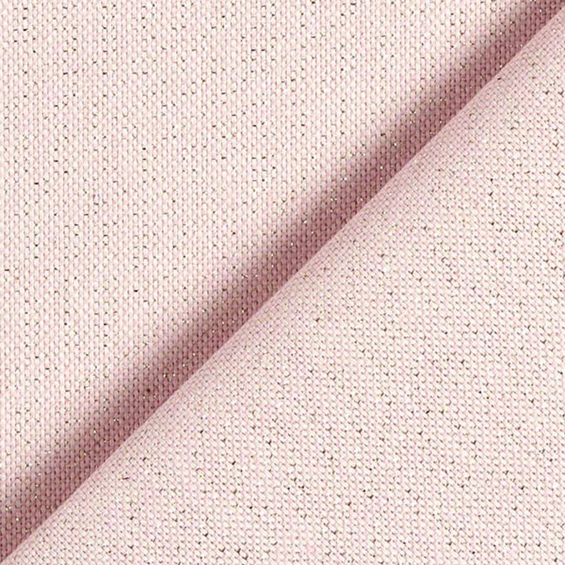 Decostof Half panama lurex – roze,  image number 3