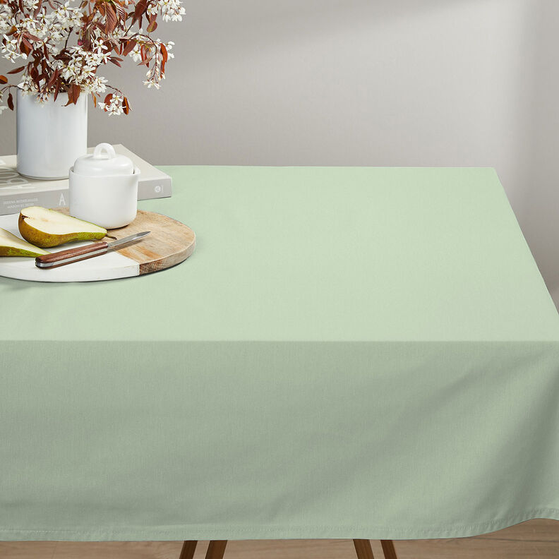 Katoenen stof Cretonne Effen – licht mint, image number 5
