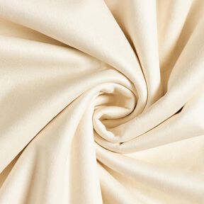 Veloursstof met imitatiebont achterkant – creme, 