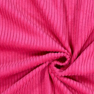 Brede rib effen – hard roze, 