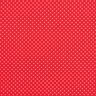 Katoenpopeline Kleine stippen – rood/wit,  thumbnail number 1