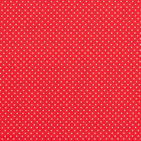 Katoenpopeline Kleine stippen – rood/wit,  image number 1