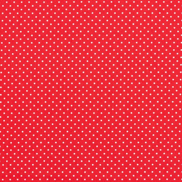 Katoenpopeline Kleine stippen – rood/wit,  image number 1