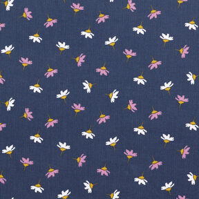 Babyrib kleine bloempjes – marineblauw, 