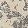Decostof Canvas Chinese kraanvogel – zand/grijs,  thumbnail number 6
