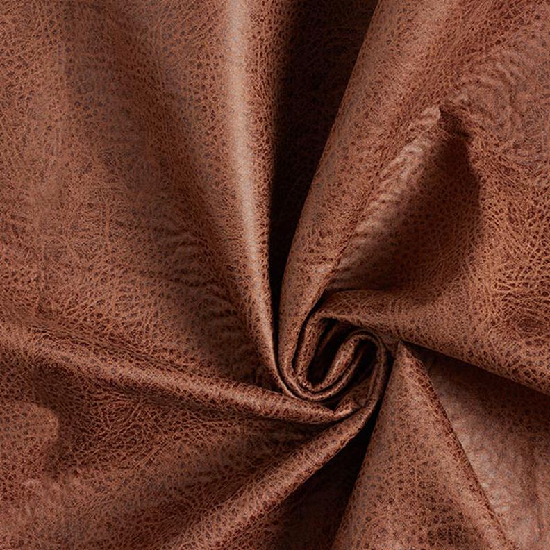 Bekledingsstof Imitatieleer – middelbruin,  image number 1