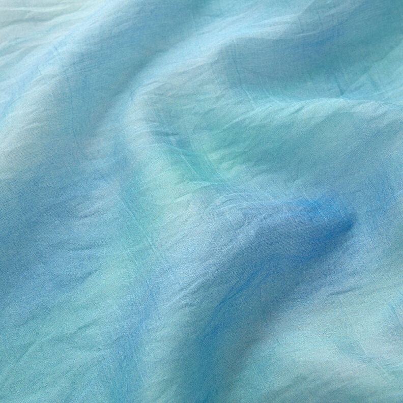 Lichte Tencel-batik – aquablauw,  image number 2