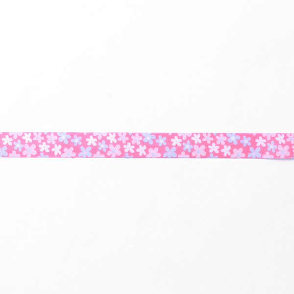 Satijnband Bloemen – babyblauw/roze,  image number 2