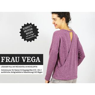 FRAU VEGA - casual trui op de rug met wikkellook, Studio Schnittreif  | XS -  XXL, 
