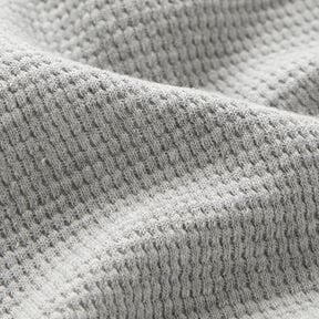 Mini Katoenen wafel jersey effen – lichtgrijs, 