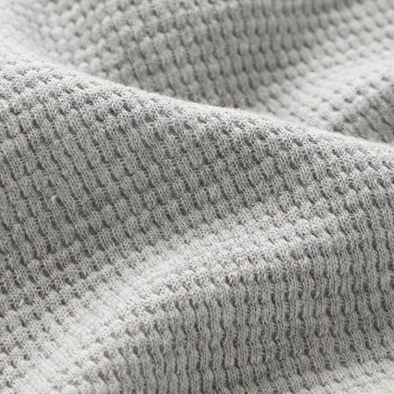 Mini Katoenen wafel jersey effen – lichtgrijs, image number 3