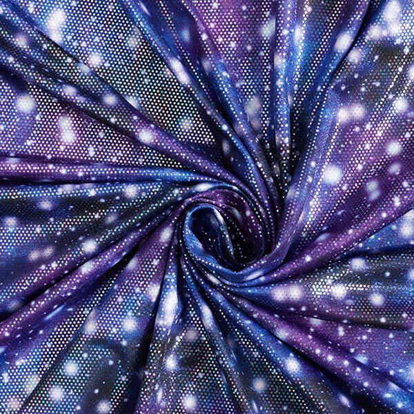 Foliejersey glinsterend universum – lila,  image number 4