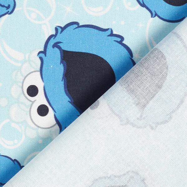 Decostof cretonne Koekiemonster | CPLG – babyblauw/koningsblauw, image number 4