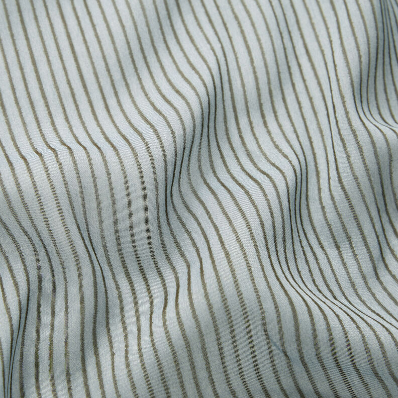 Zijden chiffon smalle strepen – lichtblauw/donkergrijs,  image number 2