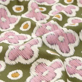 Decostof Canvas Borduurwerklook – pijn/licht oudroze, 
