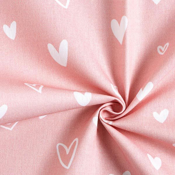 Decostof Half panama Hartje – roze, image number 5