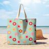 Gecoate katoen vrolijke bloemen | Poppy Fabrics – mint/citroengeel,  thumbnail number 9