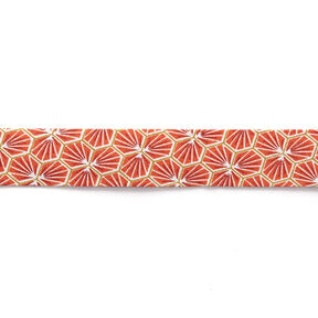 Biasband ruiten [27 mm] – terracotta, 
